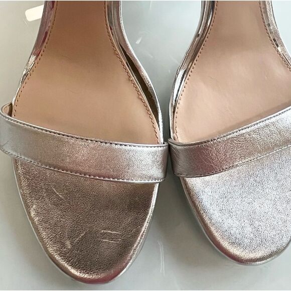 2 for $26 Jewel Badgley Mischka silver jeweled heels SZ 9 - Picture 8 of 13